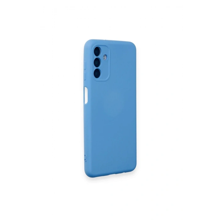 Newface Samsung Galaxy A14 4G Kılıf Nano içi Kadife Silikon - Mavi