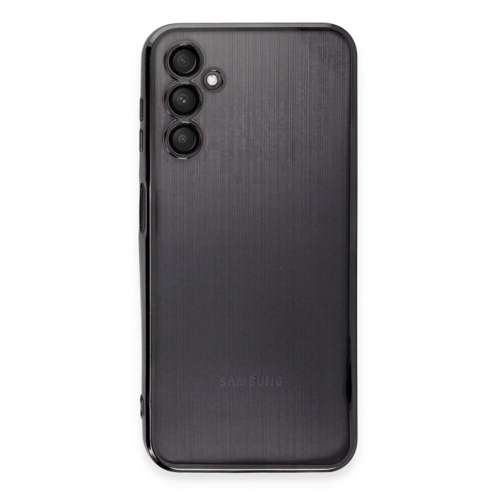 Newface Samsung Galaxy A14 4G Kılıf Razer Lensli Silikon - Siyah