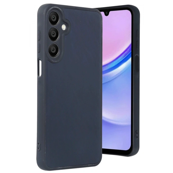 Newface Samsung Galaxy A16 5G Kılıf Aras Deri Kapak - Lacivert