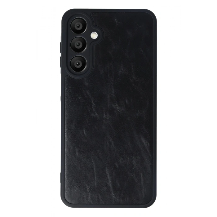 Newface Samsung Galaxy A16 5G Kılıf Aras Deri Kapak - Siyah