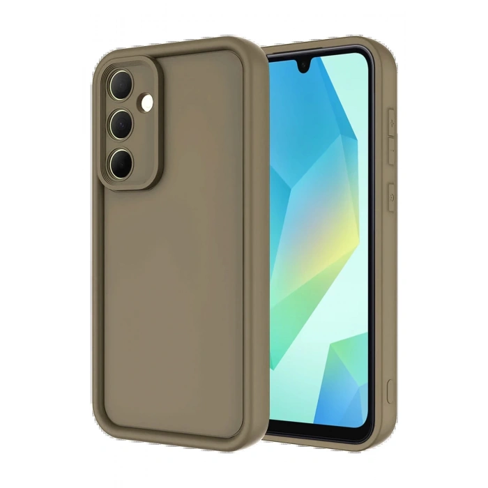 Newface Samsung Galaxy A16 5G Kılıf Viera Silikon - Kahverengi