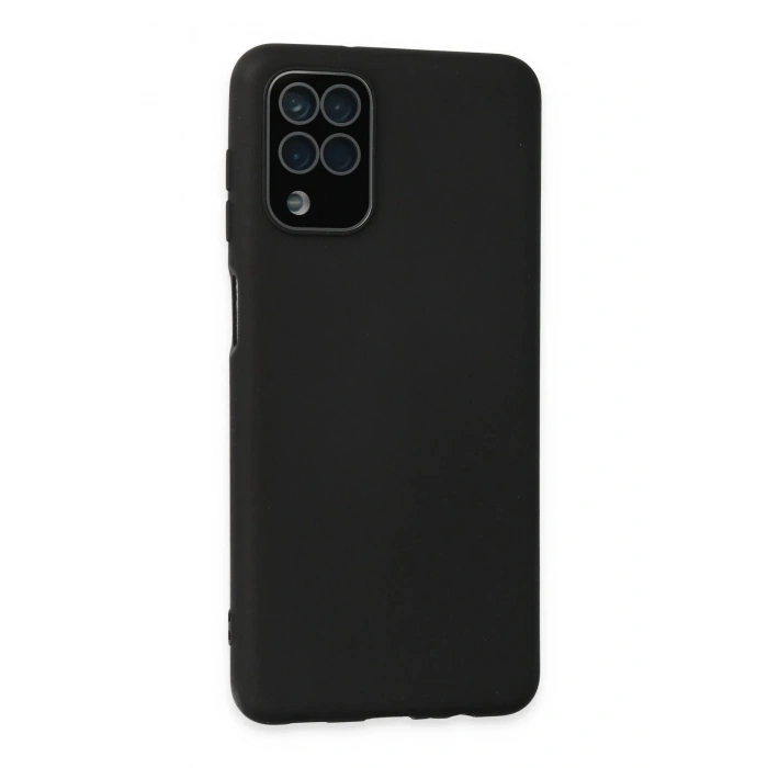 Newface Samsung Galaxy A22 Kılıf Lansman Glass Kapak - Siyah