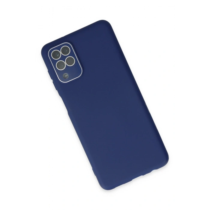 Newface Samsung Galaxy A22 Kılıf Lansman Glass Kapak - Sky Blue