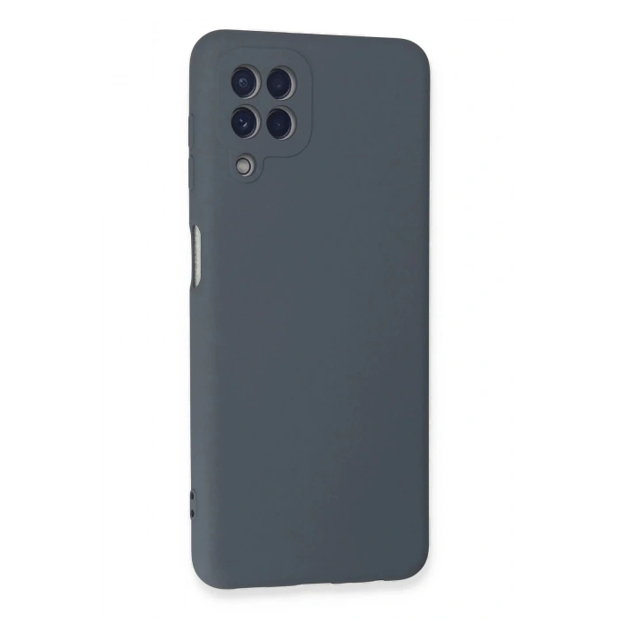 Newface Samsung Galaxy A22 Kılıf Nano içi Kadife Silikon - Gri