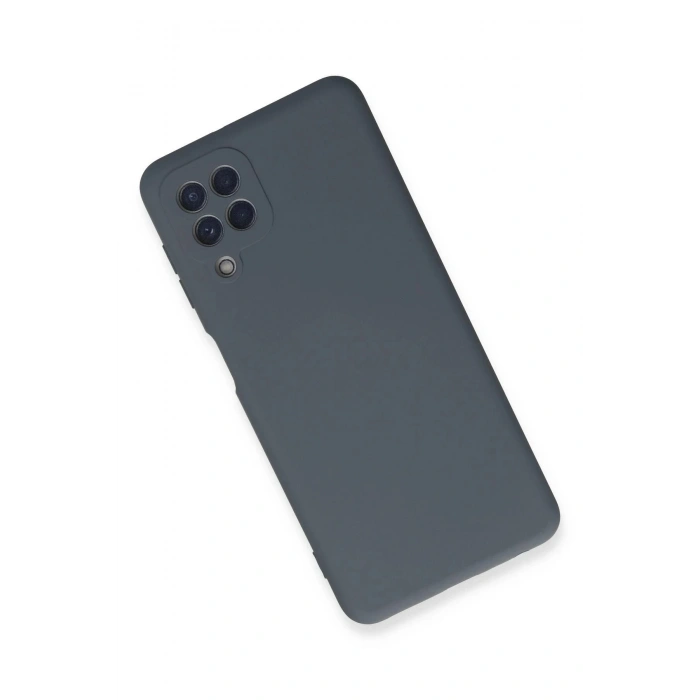 Newface Samsung Galaxy A22 Kılıf Nano içi Kadife Silikon - Gri