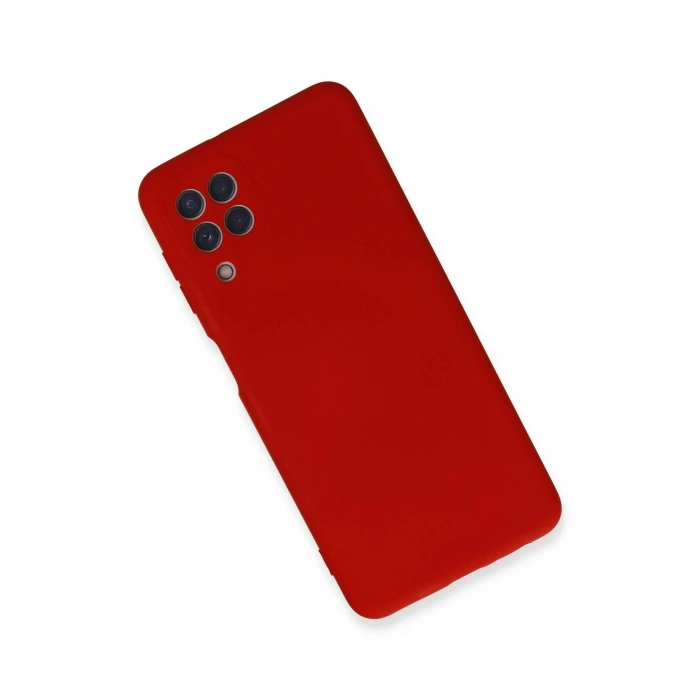 Newface Samsung Galaxy A22 Kılıf Nano içi Kadife Silikon - Kırmızı