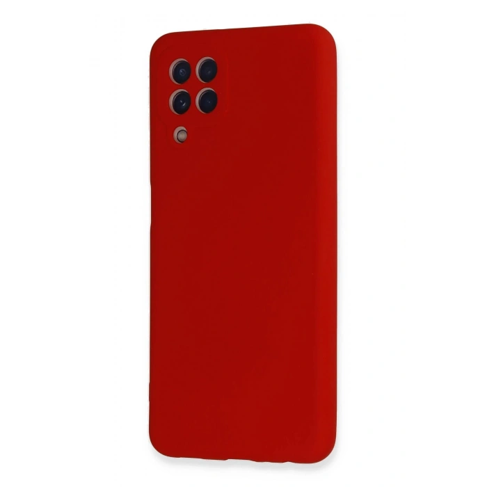 Newface Samsung Galaxy A22 Kılıf Nano içi Kadife Silikon - Kırmızı