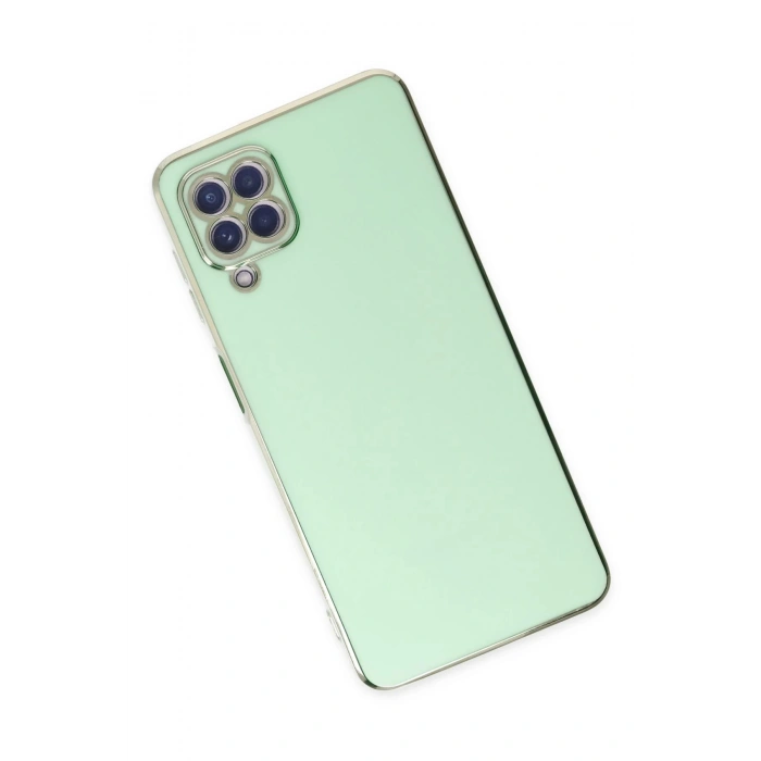 Newface Samsung Galaxy A22 Kılıf Volet Silikon - Açık Yeşil