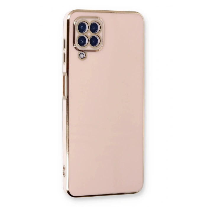 Newface Samsung Galaxy A22 Kılıf Volet Silikon - Pembe