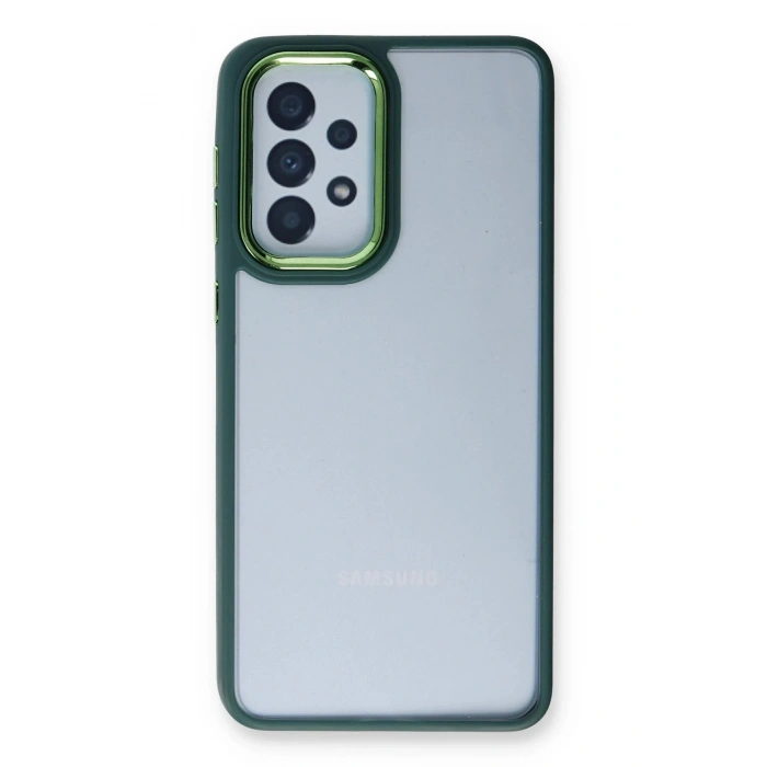 Newface Samsung Galaxy A23 4G Kılıf Dora Kapak - Haki Yeşil