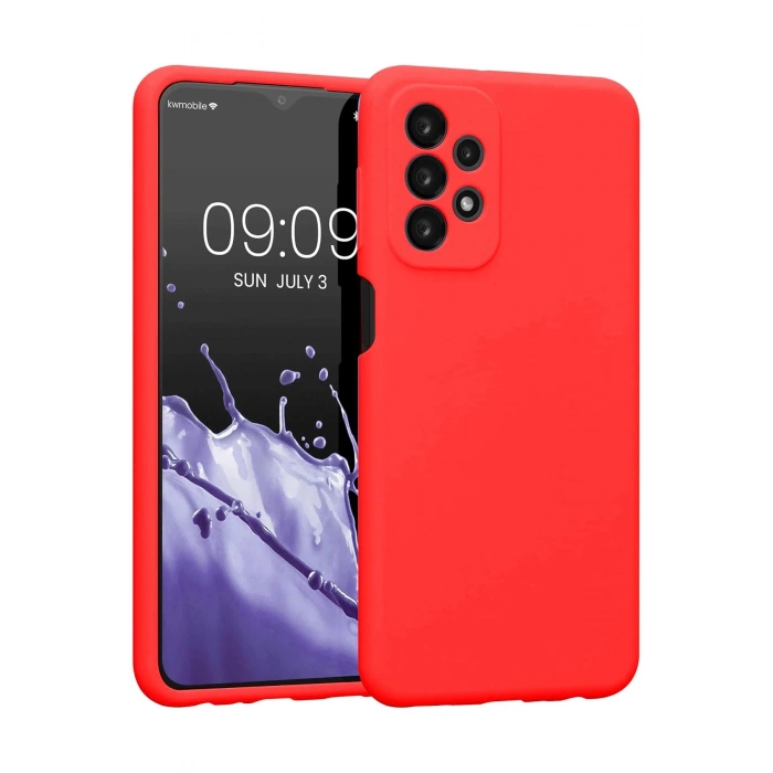 Newface Samsung Galaxy A23 4G Kılıf First Silikon - Kırmızı