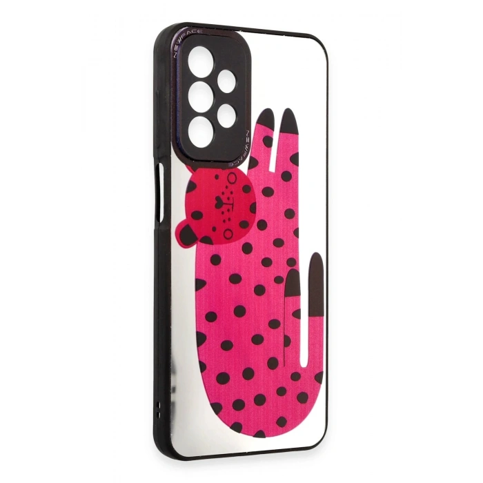 Newface Samsung Galaxy A23 4G Kılıf Mirror Desenli Kapak - Mirror - 12