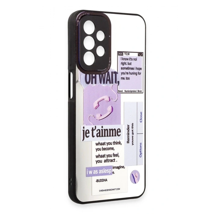 Newface Samsung Galaxy A23 4G Kılıf Mirror Desenli Kapak - Mirror - 4