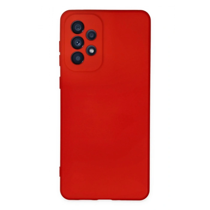Newface Samsung Galaxy A23 4G Kılıf Nano içi Kadife Silikon - Kırmızı