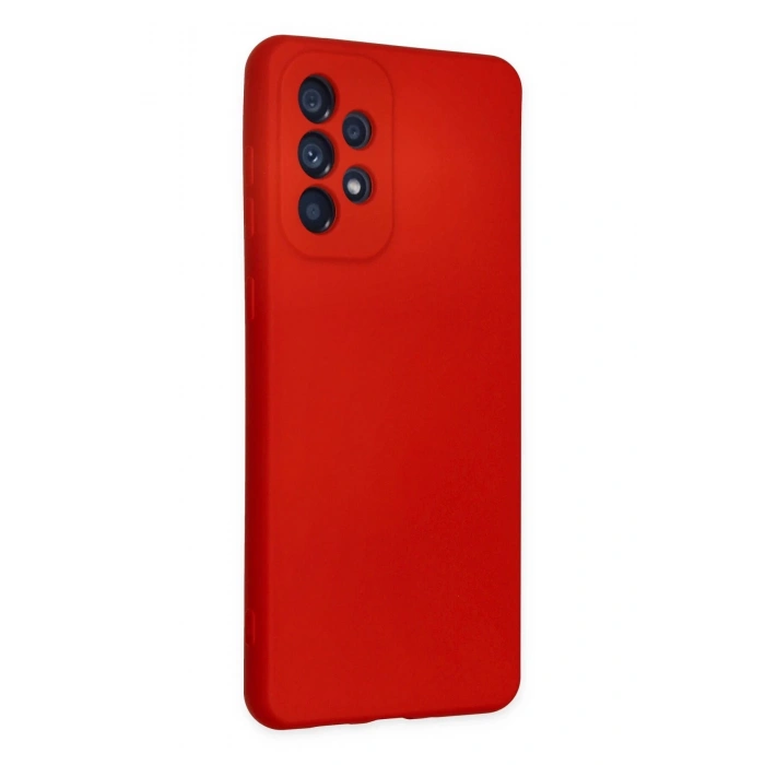 Newface Samsung Galaxy A23 4G Kılıf Nano içi Kadife Silikon - Kırmızı