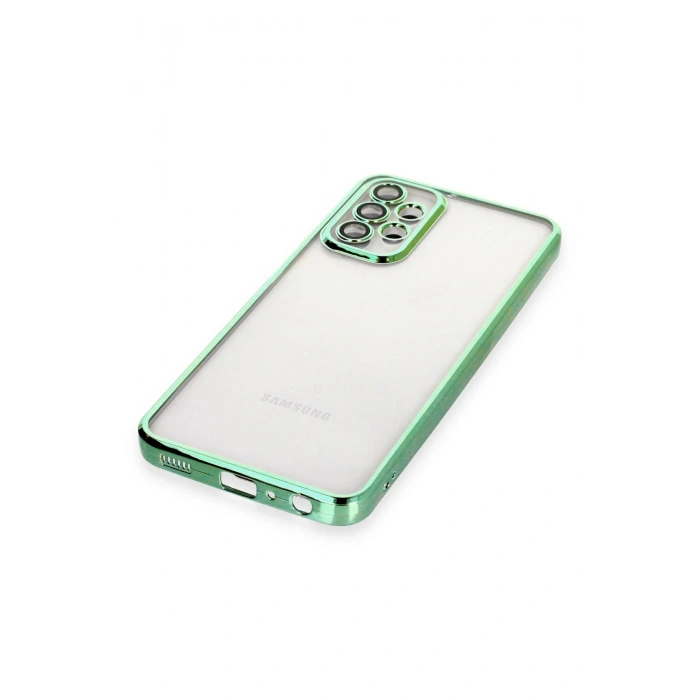 Newface Samsung Galaxy A23 4G Kılıf Razer Lensli Silikon - Yeşil