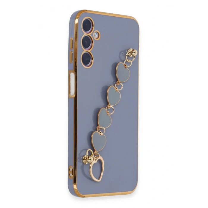 Newface Samsung Galaxy A24 4G Kılıf Esila Silikon - Gri