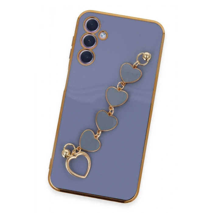 Newface Samsung Galaxy A24 4G Kılıf Esila Silikon - Gri