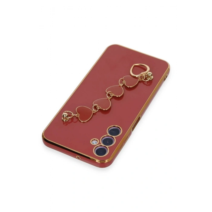 Newface Samsung Galaxy A24 4G Kılıf Esila Silikon - Kırmızı