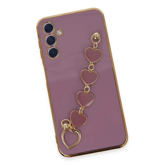 Newface Samsung Galaxy A24 4G Kılıf Esila Silikon - Mor