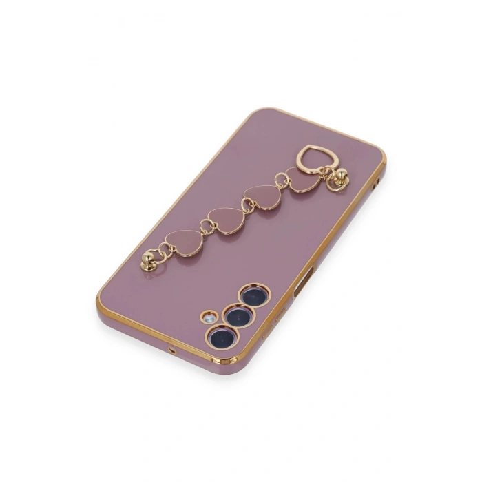 Newface Samsung Galaxy A24 4G Kılıf Esila Silikon - Mor