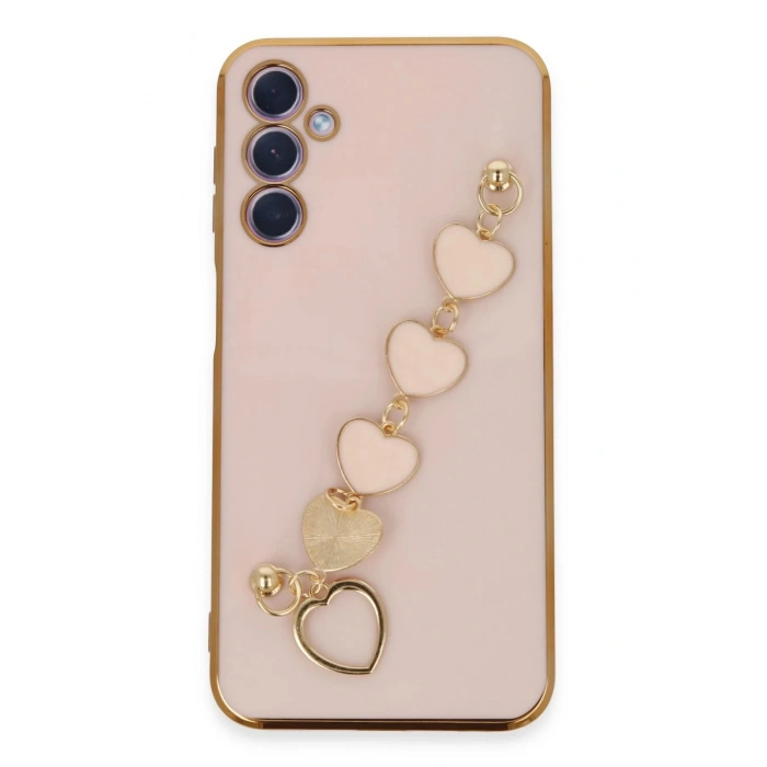 Newface Samsung Galaxy A24 4G Kılıf Esila Silikon - Pudra