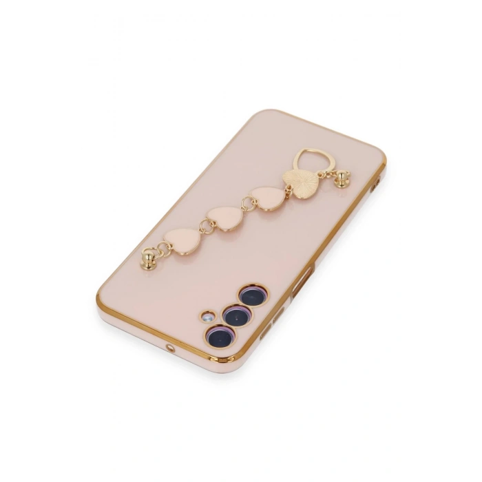 Newface Samsung Galaxy A24 4G Kılıf Esila Silikon - Pudra