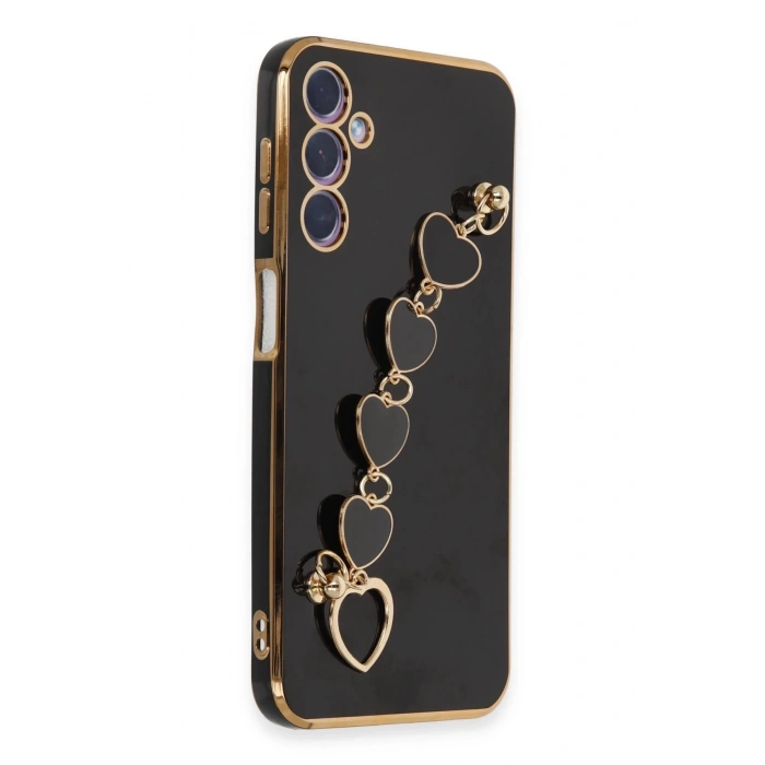 Newface Samsung Galaxy A24 4G Kılıf Esila Silikon - Siyah