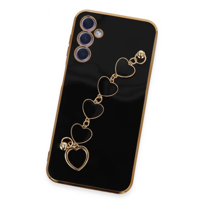 Newface Samsung Galaxy A24 4G Kılıf Esila Silikon - Siyah