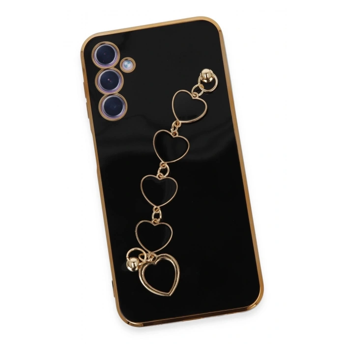 Newface Samsung Galaxy A24 4G Kılıf Esila Silikon - Siyah