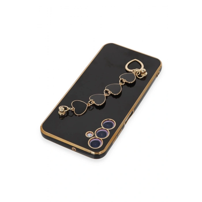 Newface Samsung Galaxy A24 4G Kılıf Esila Silikon - Siyah