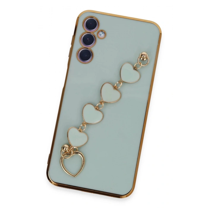 Newface Samsung Galaxy A24 4G Kılıf Esila Silikon - Su Yeşili