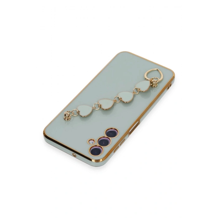 Newface Samsung Galaxy A24 4G Kılıf Esila Silikon - Su Yeşili