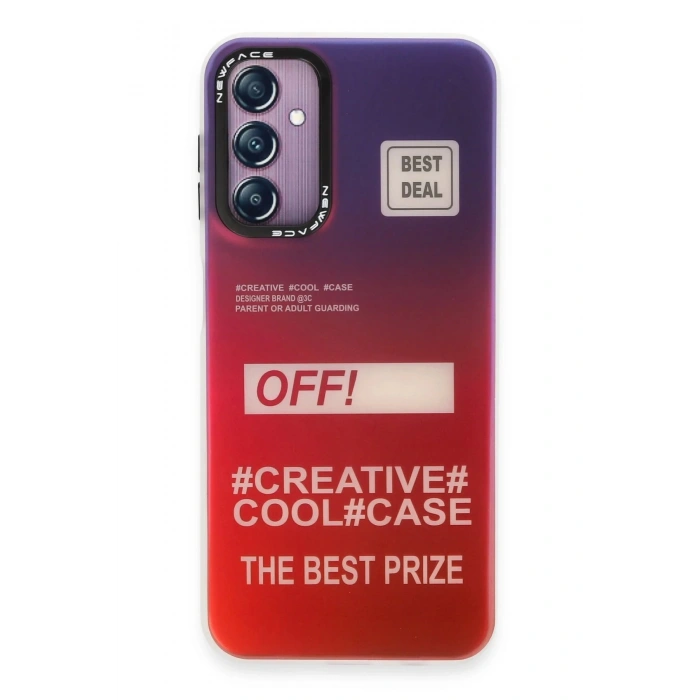 Newface Samsung Galaxy A24 4G Kılıf Estoril Desenli Kapak - Estoril - 9