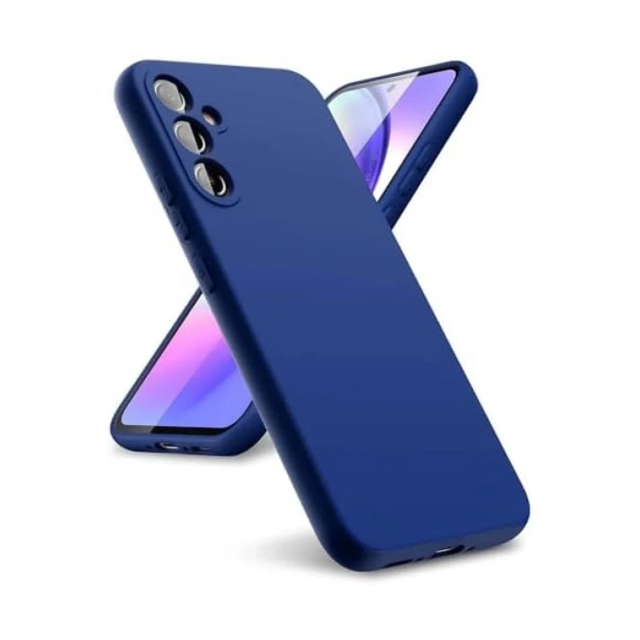 Newface Samsung Galaxy A24 4G Kılıf First Silikon - Lacivert