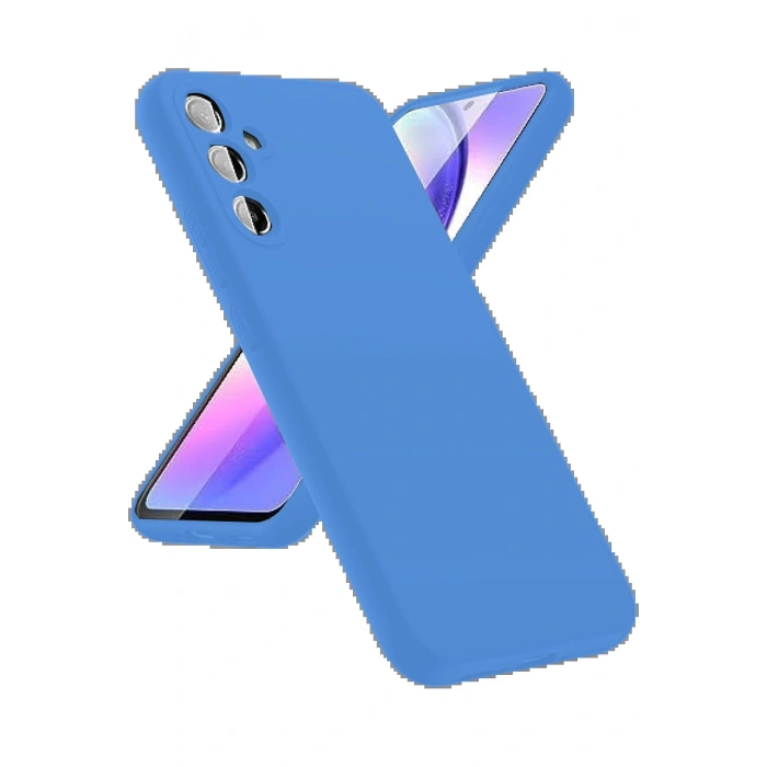 Newface Samsung Galaxy A24 4G Kılıf First Silikon - Mavi