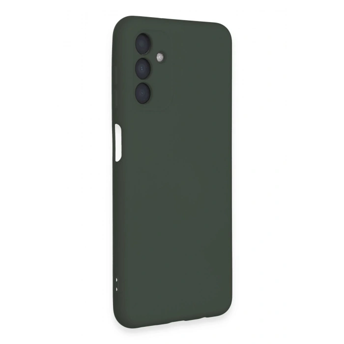 Newface Samsung Galaxy A24 4G Kılıf Nano içi Kadife Silikon - Koyu Yeşil