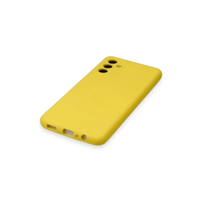 Newface Samsung Galaxy A24 4G Kılıf Nano içi Kadife Silikon - Sarı