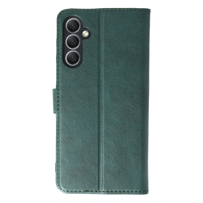 Newface Samsung Galaxy A24 4G Kılıf Trend S Plus Kapaklı Kılıf - Yeşil