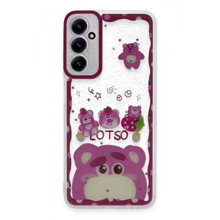 Newface Samsung Galaxy A25 5G Kılıf Sweet Desenli Silikon Kapak - Pembe