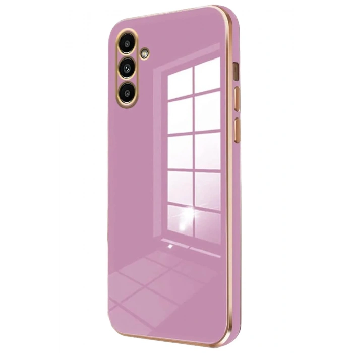 Newface Samsung Galaxy A25 5G Kılıf Volet Silikon - Mor