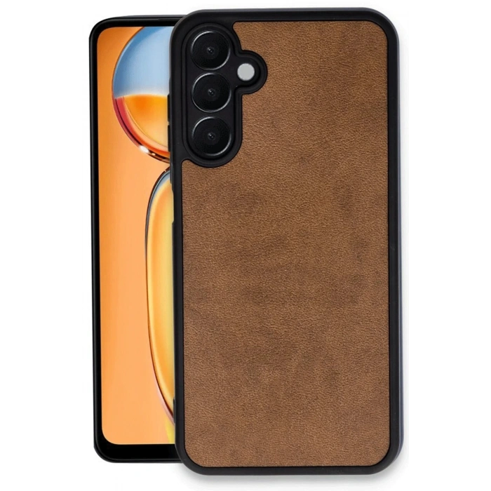 Newface Samsung Galaxy A26 Kılıf Aras Deri Kapak - Taba