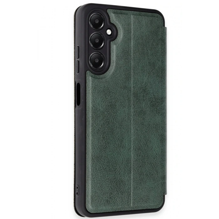 Newface Samsung Galaxy A26 Kılıf Flip Cover - Koyu Yeşil
