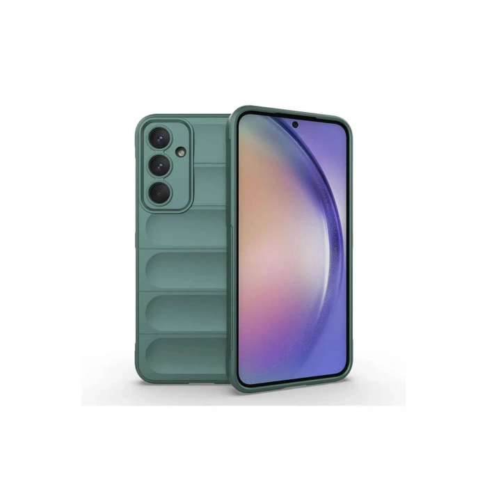 Newface Samsung Galaxy A26 Kılıf Optimum Silikon - Koyu Yeşil