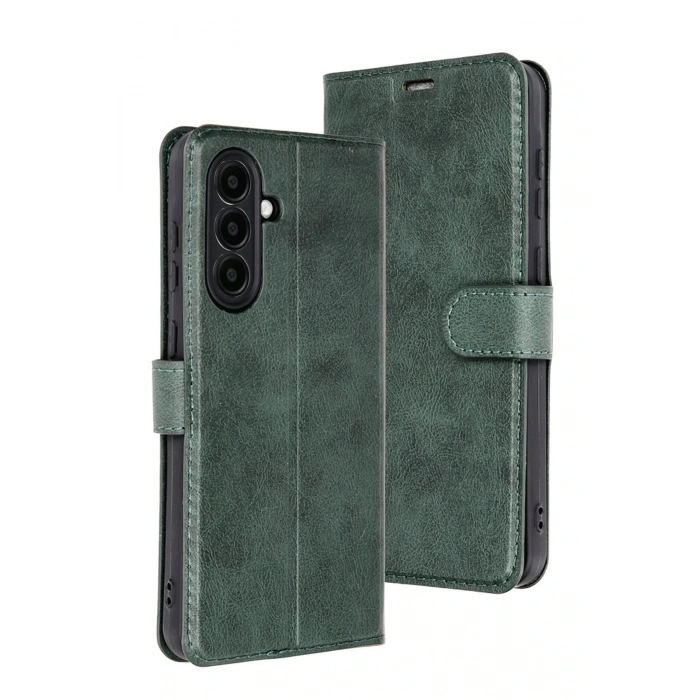 Newface Samsung Galaxy A26 Kılıf Trend S Plus Kapaklı Kılıf - Yeşil