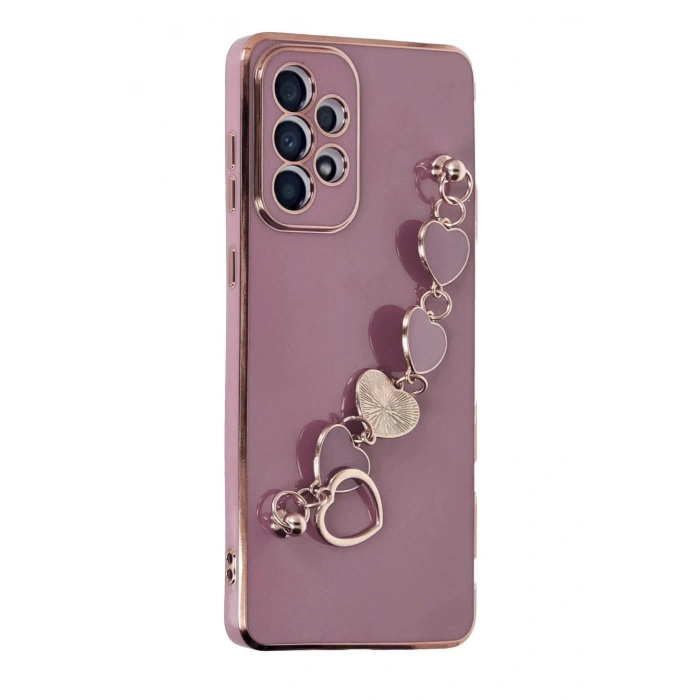 Newface Samsung Galaxy A33 5G Kılıf Esila Silikon - Mor