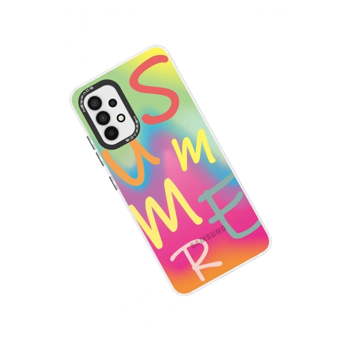 Newface Samsung Galaxy A33 5G Kılıf Estoril Desenli Kapak - Estoril - 3