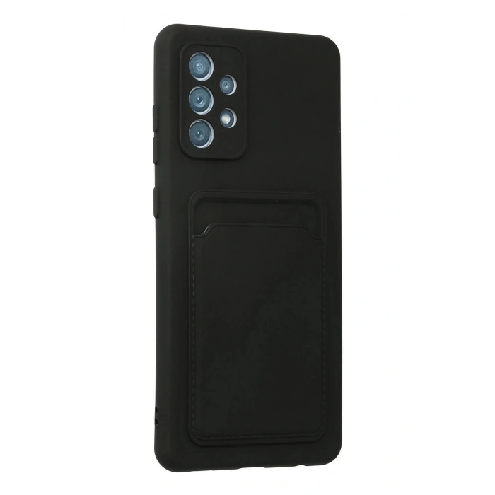 Newface Samsung Galaxy A33 5G Kılıf Kelvin Kartvizitli Silikon - Siyah