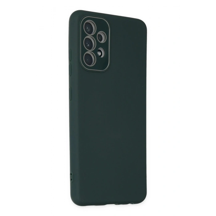 Newface Samsung Galaxy A33 5G Kılıf Lansman Glass Kapak - Koyu Yeşil