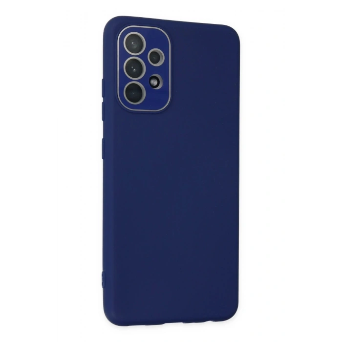 Newface Samsung Galaxy A33 5G Kılıf Lansman Glass Kapak - Sky Blue